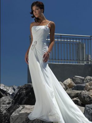 The Newest Beach Wedding Dress BWD0012