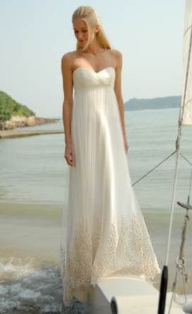 The Newest Beach Wedding Dress BWD0023