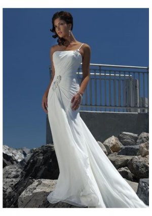 Chiffon  Beach Wedding Dress 0612007