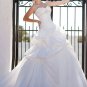 Modern Ball Gown sleeveless sweet heart beaded taffeta wedding dress 1119
