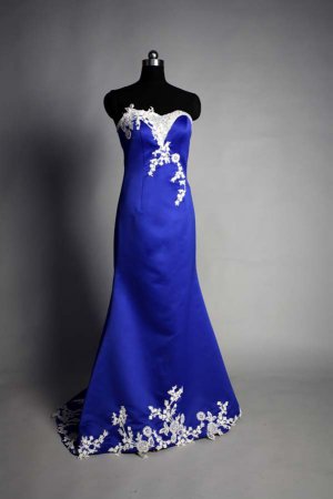Satin Beads Embroidery Floor-lenght Beach Women's Wedding Dresses/Wedding Gown 11100