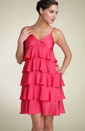 Straps Tea-lenght Soft Satin Prom/Evening/Homecoming Dress 2596