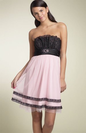Knee-lenght Sleeveless Chiffon Lady dresses 4926