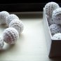 White Yarn Beads