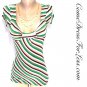 Pretty Multu Colored Stripe Top