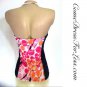 Red Bugs Red,Orange & Black Halter Top