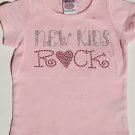 "New Kids Rock" Chidlren's rhinestud T-Shirts size 7/8