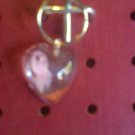 Heart ribbon key chain
