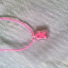 Pink rectangle charm