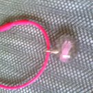 mini pink ribbon bracelet