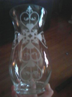 Cross hurricane vase