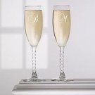 Bulk Etched Champagne flutes -50