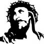 Silhoette of Christ stencil
