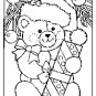 Teddy bear gift stencil