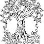Tree of life stencil