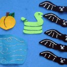 5 LITTLE BATS FLANNEL FELT BOARD SET WITH FREEBIES!!!!!