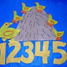 NEW LOOK!!!!! 5 LITTLE DUCK WENT OUT ONE DAY FELT FLANNEL BOARD STORY SET+++++++