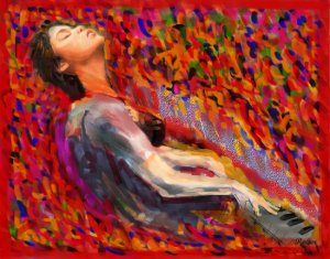 ECSTASY AT THE PIANO FIERY PASSIONS SWEEPING ALL !!