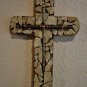 Large Rusty Stone Sandstone Tile Inlay Cross