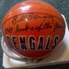 Bill Bergey Signed Bengals Throwback mini helmet! COA