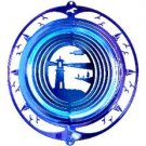 Eyecatching Lighthouse Wind Spinner With 2 Colorfusion