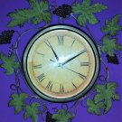 Grape Vine Quartz Kitchen Wall Clock