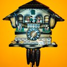 Alpine Chalet & Puppy Fancy Musical 1 Day Cuckoo Clock