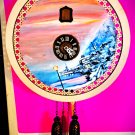 Glass Bottle Looking Glass Round 8 Day Cuckoo Clock