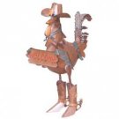 Metal Rooster - Holding Welcome Sign - Set of 2