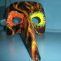 Lava Fire Long Nose face mask mardi gras masquerade costume