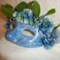 Face mask mardi gras masquerade Costume, Blue Green purple garden