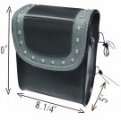 MOTORCYCLE STUDS SISSY BAR Braided TOOL BAG for Harley Davidson Suzuki Yamaha Honda Kawasaki