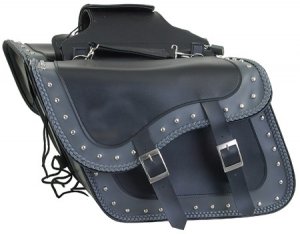 Motorcycle PVC Saddle Bag Harley Suzuki Yamaha 4054