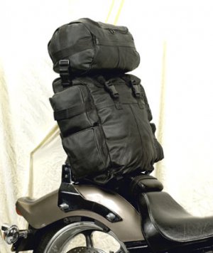Motorcycle Sissybar Bag Tbar Tour Pack fr Harley Honda