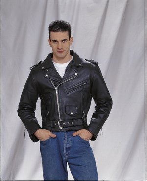 Mens Motorcycle Biker Cowhide Leather Jacket All sizes available