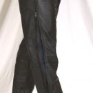 MENS MOTORCYCLE LEATHER CHAPS ZIPPED FLAP 5 Pockets