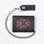 Motorcycle Biker Trifold Chain Wallet Rebel Logo Leathr