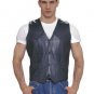 Mens Motorcycle Biker Racer Leather Vest Jacket all sizes available