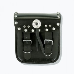 MOTORCYCLE STUDS CONCHO SISSY BAR TOOL BAG SUZUKI HONDA