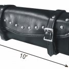 NEW MOTORCYCLE BIKER STUDS TOOLBAG GEAR FORK TOOL BAG