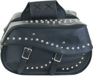Motorcycle PVC Big Saddle Bag Harley Suzuki Yamaha 4068