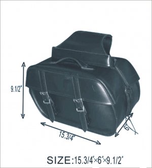 Motorcycle PVC Saddle Bag Harley Suzuki Yamaha 4057