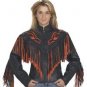 Ladies Jacket w/ Flame & Fringe