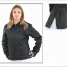 Ladies Soft Leather Jacket w/ Front Zipper & Z/O Lining