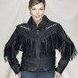 Ladies Jacket w/ Arrows, Fringes, Z/O Lining & Sidelaces