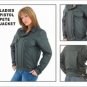 Ladies Soft Leather Pispol Pete Jacket w/ Z/O Lining, Braided Front & Back, and Under Each Arm