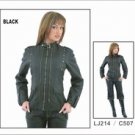 Black Butter Soft Ladies Jacket w/ Studs on Front & Back