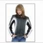 Ladies Jacket w/ Z/O Lining, Gray & White Stripes