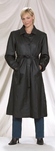 Ladies Long Coat w/ Z/O Lining & Belt