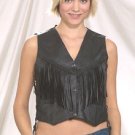 Ladies Vest w/ Braid, Fringes & Sidelaces